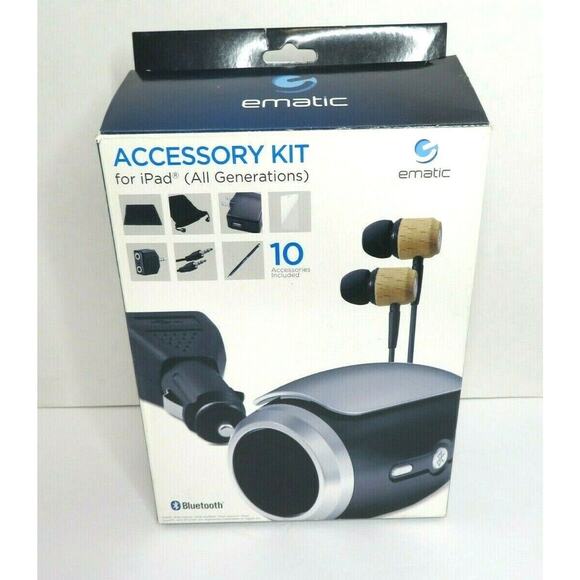 Ematic Accessory Kit for Apple iPad iPhone & iPod w/ Bluetooth Speaker & Earbuds - Picture 9 of 12
